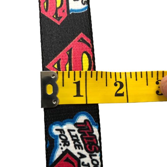 Superman DC Comics Belt, Buckle Down Web Belt, Adjustable, Seat Belt Style SZ 13 - Picture 11 of 11
